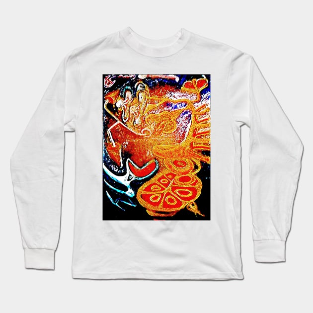 Underwater Fire Danse Long Sleeve T-Shirt by Tovers